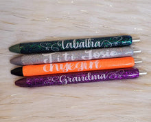Load image into Gallery viewer, Customized Refillable Glitter Pens